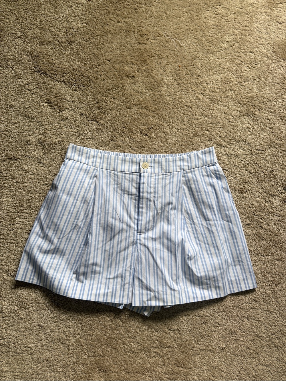 STAUD Cotton Zoey Short Mist Stripe